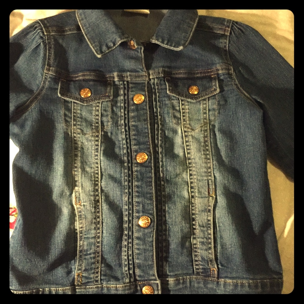 Dark blue jean jacket